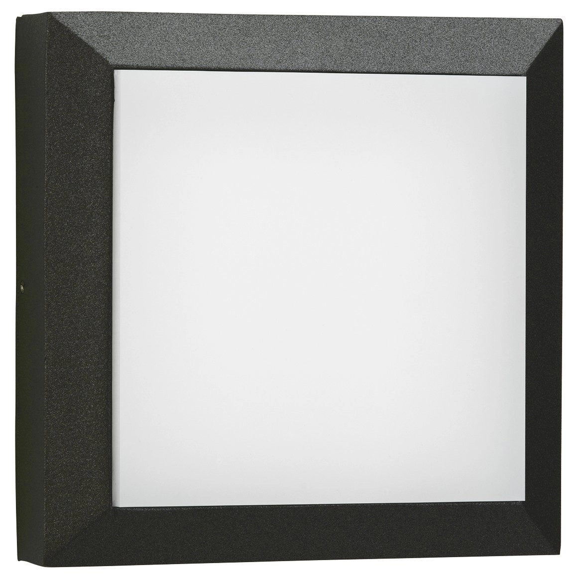 Quadratische Wandleuchte Parel 19cm-schwarz
