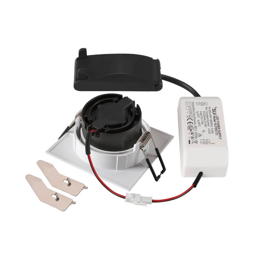 Quadratischer LED-Spot New Tria 68 weiß - 3000K - 750lm - 38g SLV 4024163277709