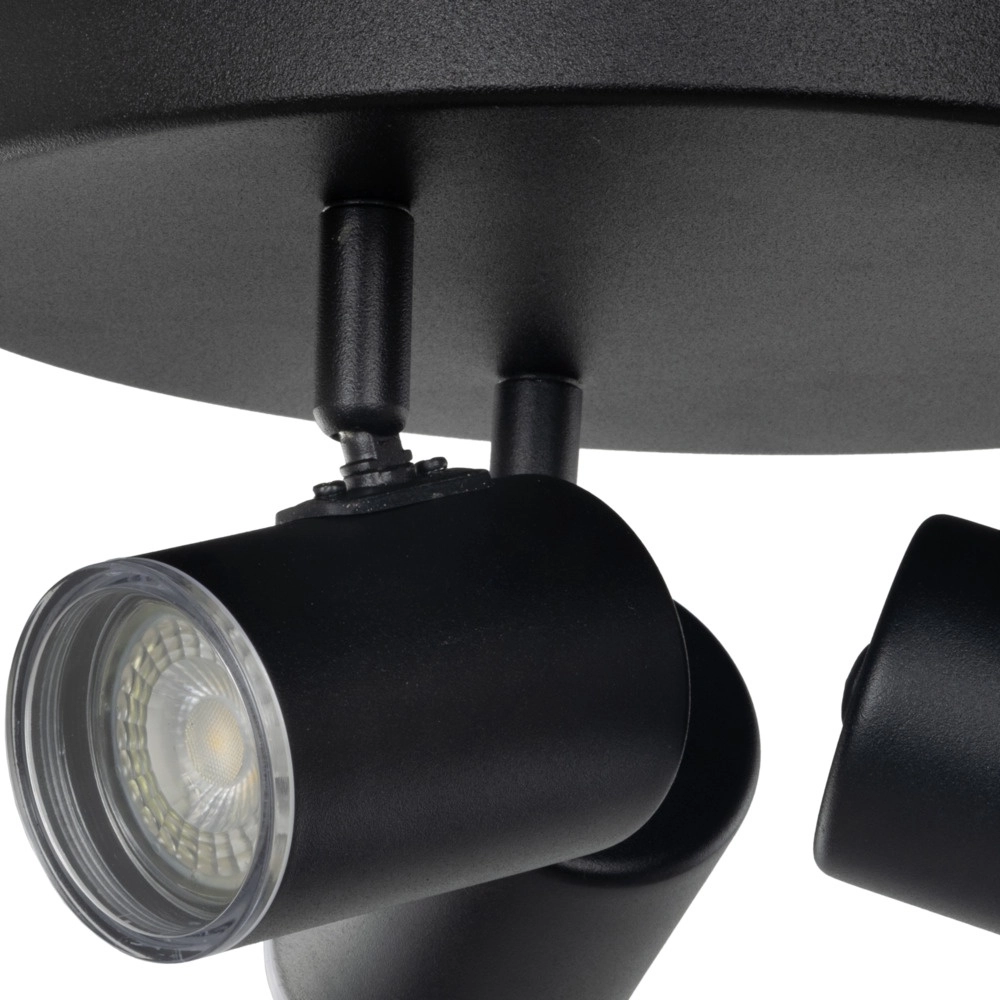 Aufputz-Spot Consuma 1 3-flammig rund schwarz Eglo 9008606355938