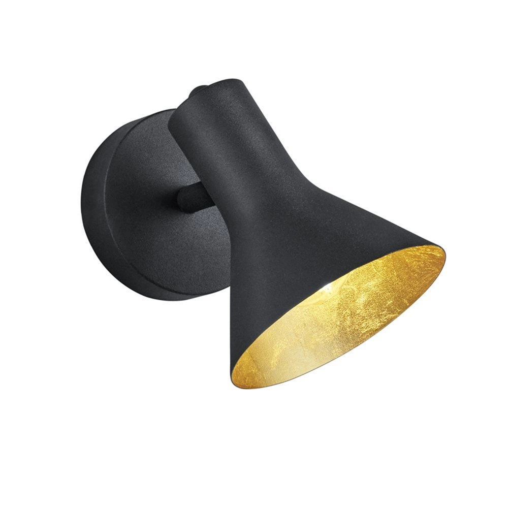 Deckenstrahler Nina schwarz mit gold