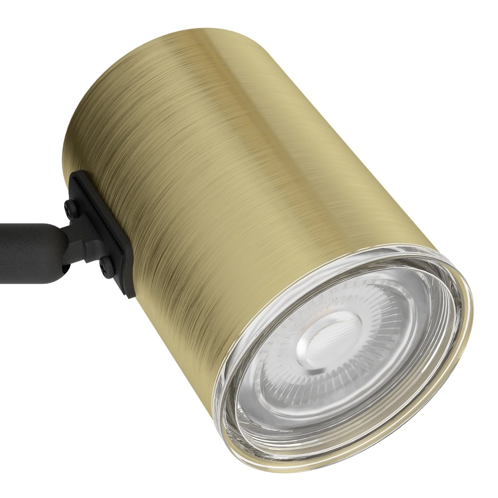 Badezimmerscheinwerfer Consuma 1 GU10 – schwarz mit Gold Eglo 9008606365036