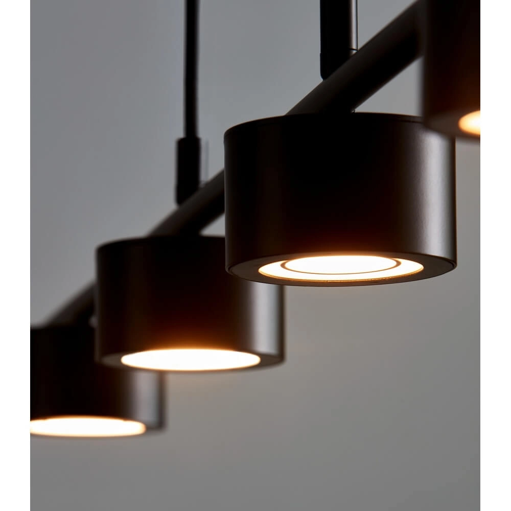 4-flammige Pendelleuchte Clyde Schwarzes Design Nordlux 5704924001161