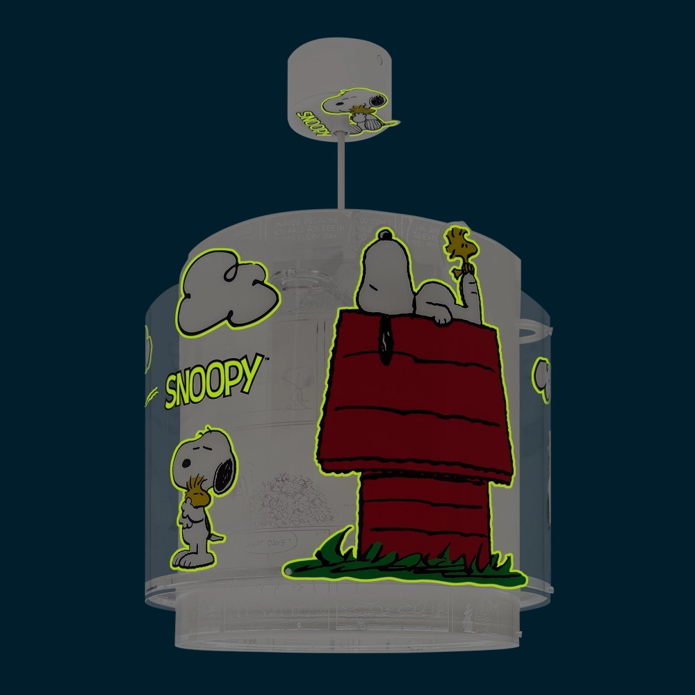 Pendelleuchte Snoopy weiß mit rot Dalber 8420406763026