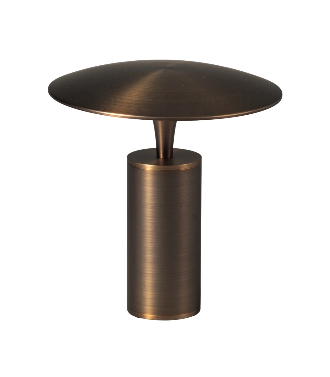 LED-Tischlampe Jess Ø 26,5 cm – Bronze