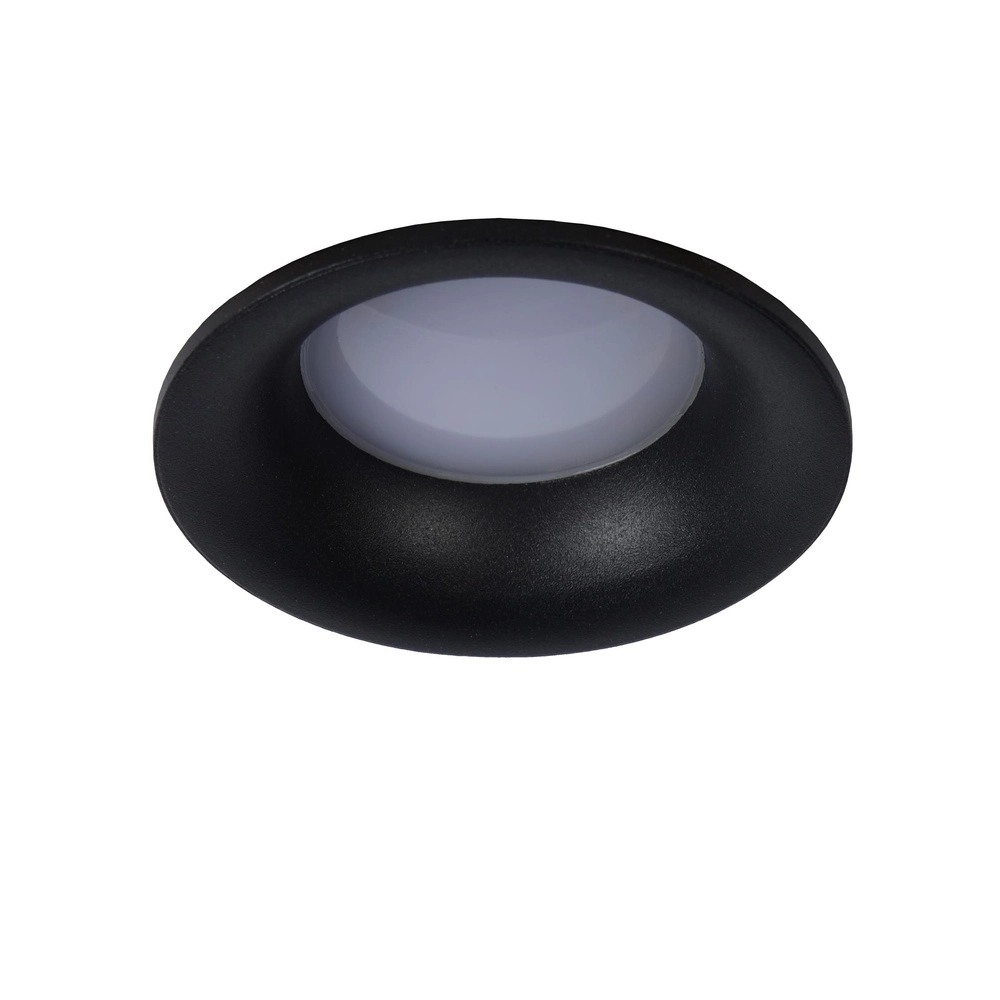 Zurückgesetzter Scheinwerfer Ziva IP44 schwarz Ø 8,4 cm