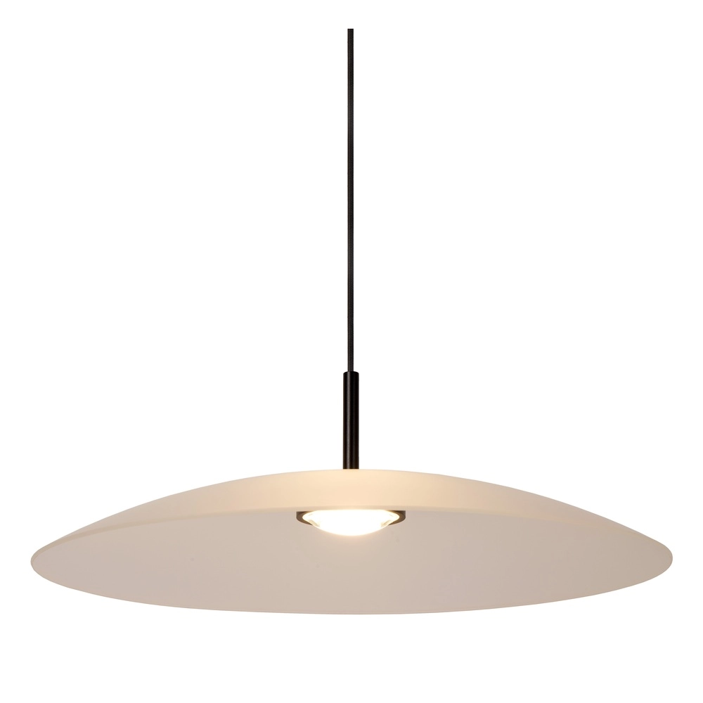 Elegante Pendellampe Menga Ø 60 cm weißes Glas Premium by Lucide 5411212251152
