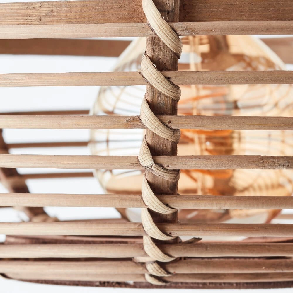 Hängelampe für den Esstisch aus Rattan Woodball Brilliant 4004353413797