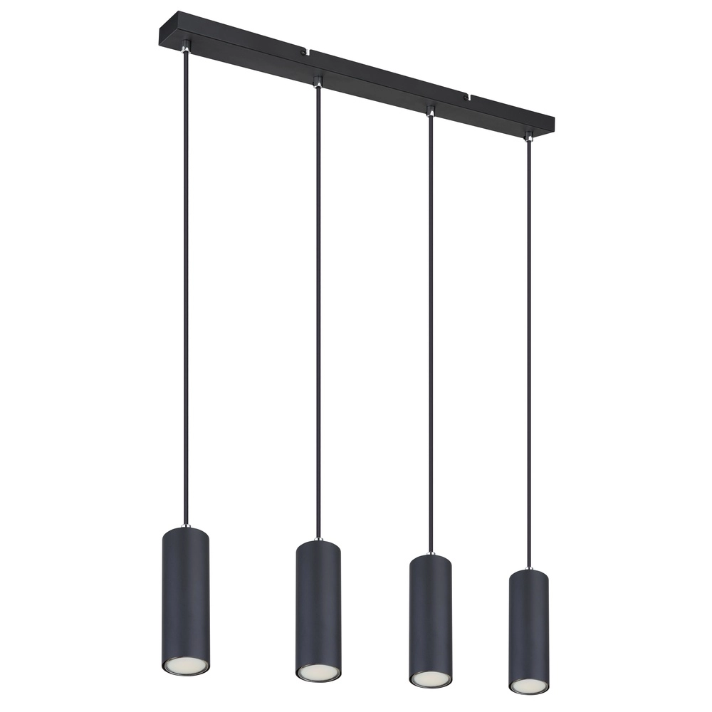 Pendellampe Robby 4-Licht Schwarz Globo 9007371430543