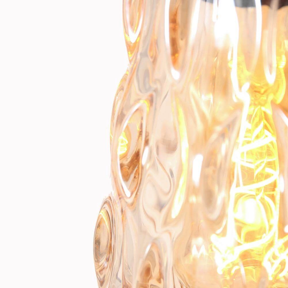 Stehlampe Vidrio schwarz mit Braunglas Steinhauer 8712746173741