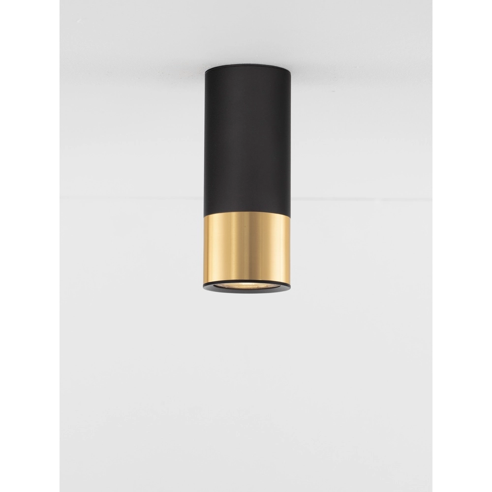 Deckenstrahler Picto 15cm schwarz mit gold Lyora 5212017430366