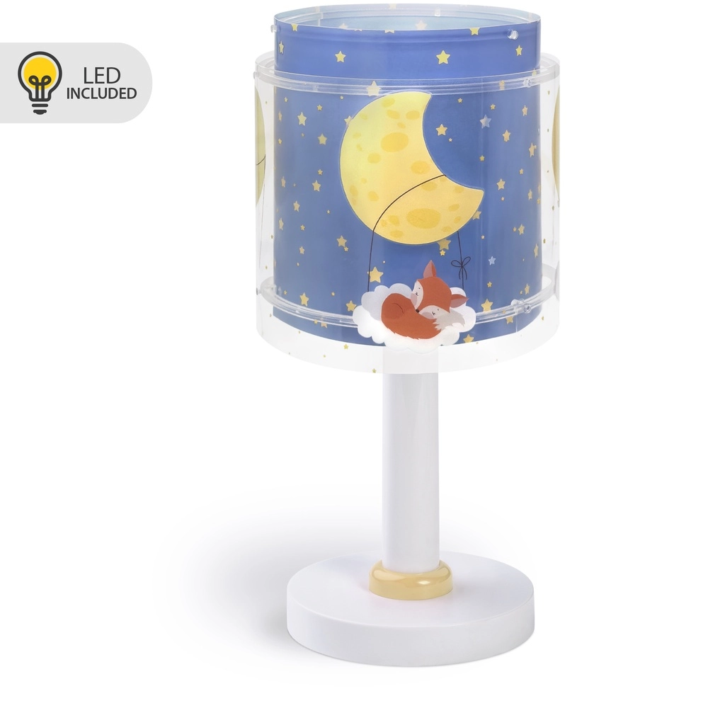 Tischleuchte für Kinderzimmer Moon Dreams blau