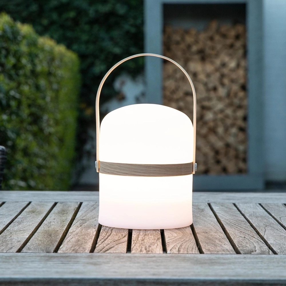 Wiederaufladbare Tischlampe Joe IP44 weiß Lucide 5411212061201
