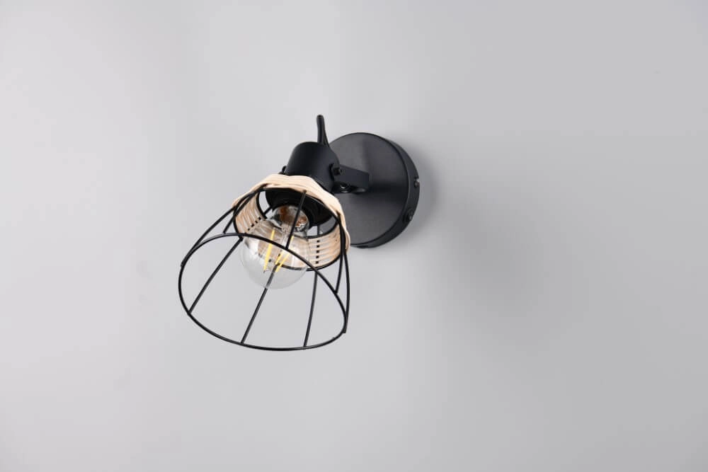 Schwarze Wandleuchte Jerome Entwurf Trio 4017807637694