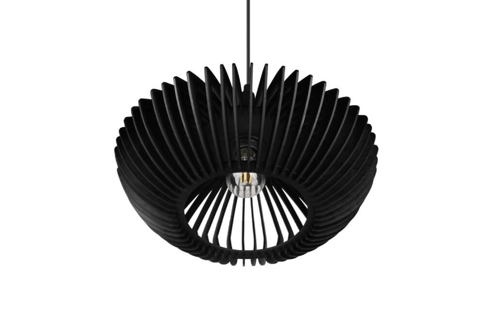 Moderne schwarze Pendelleuchte Colino Ø 40cm