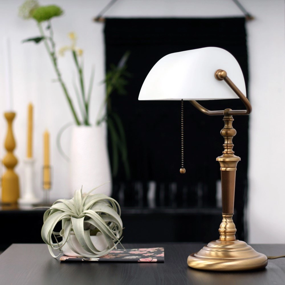 Tischlampe Ancilla 26 cm Bronsbruin
