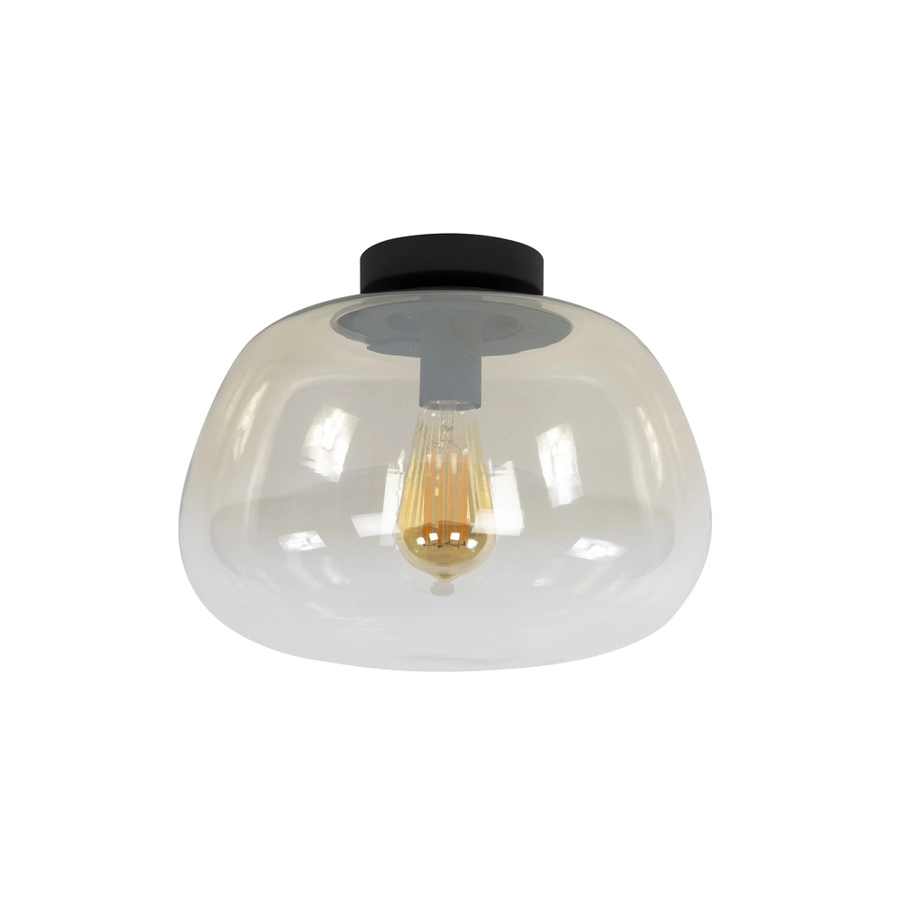 Glasdeckenlampe Pulse Ø 36cm – bernsteinfarbenes Glas Lyora 8716803512030