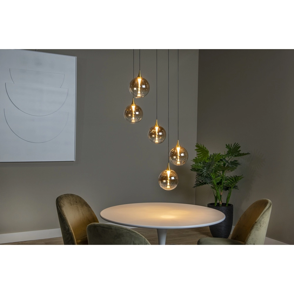 Design-LED-Pendelleuchten Gisela Fading – 5x Ø 16 cm Premium by Lucide 5411212134813