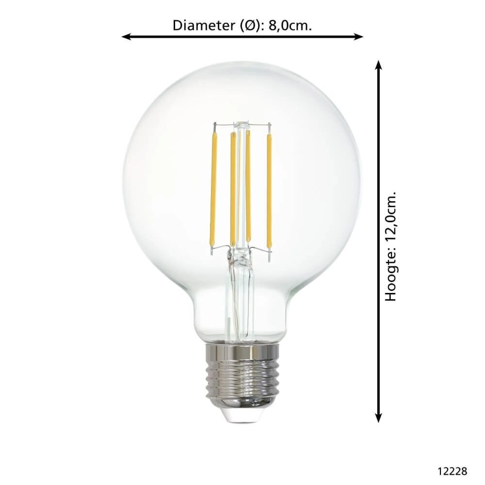LED-Lampe Zigbee - E27 - 6 watt - 2700K - G80 Eglo 9002759122287