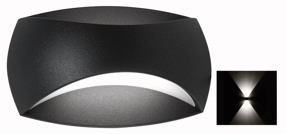 Up - Downlighter Oval 15cm Anthrazit