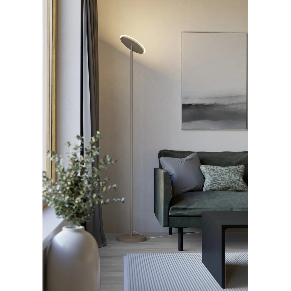 Design-Stehlampe Piagnolo Sandbraun Eglo 9008606392377