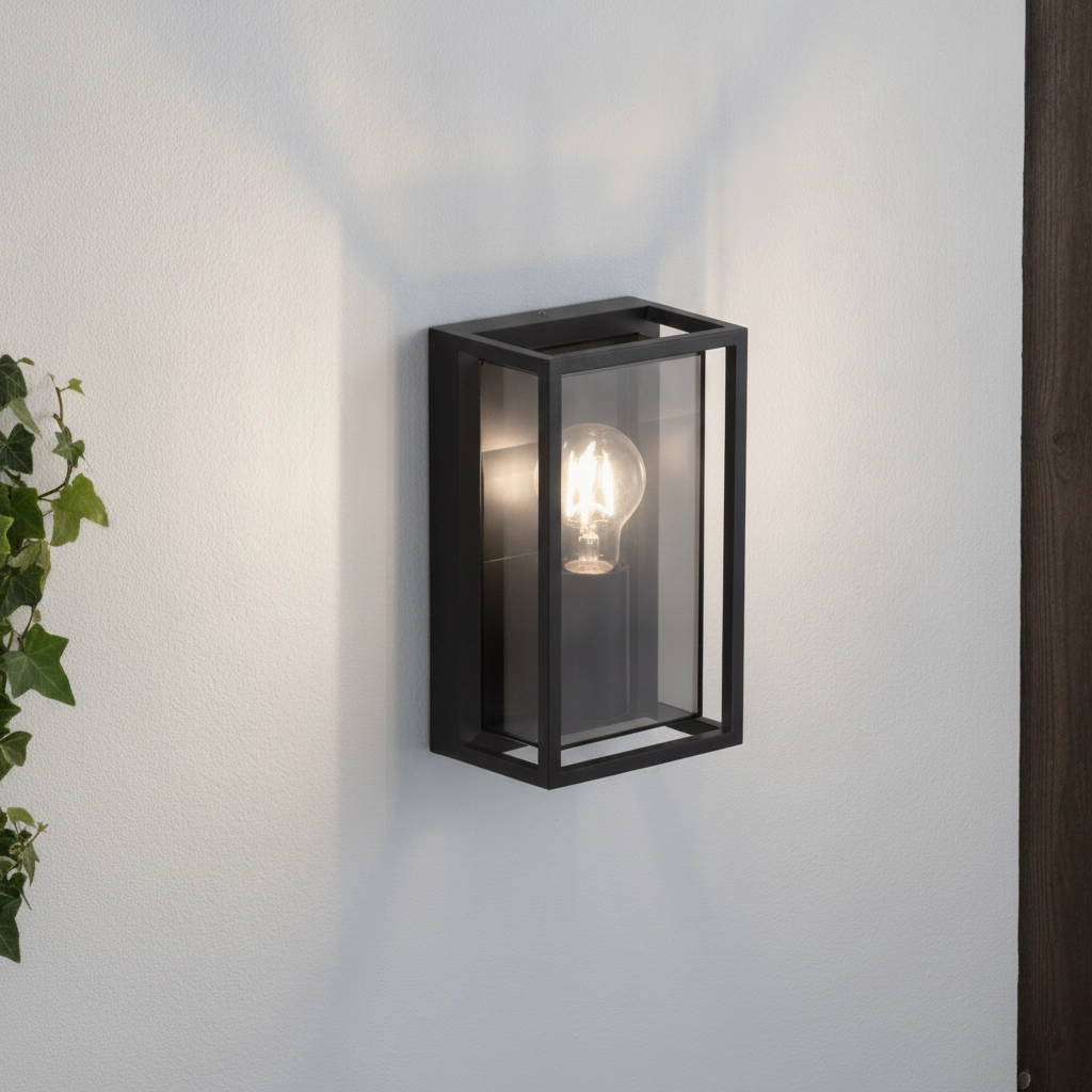 Schwarze Wandlampe Bonn Für den Außenbereich