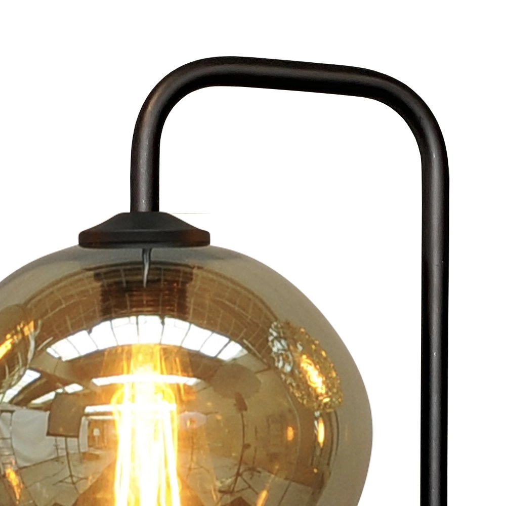 Schwarze Wandlampe Quinto mit Rauchglas Masterlight 8718121250991