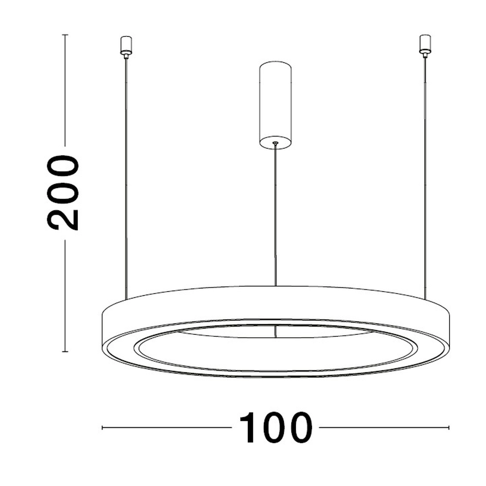 Design-Pendelleuchte Sting weiß Ø 100cm Lyora 5212017437433