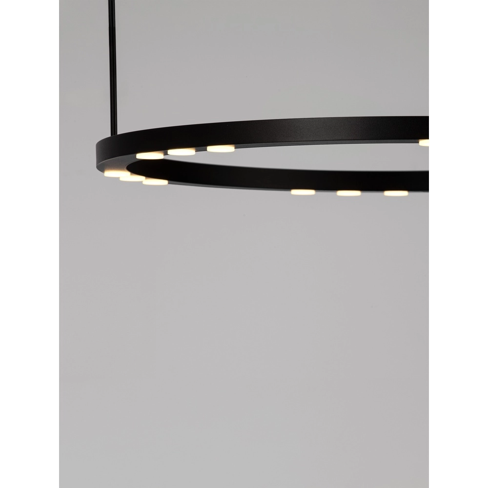 Schlanke Pendelleuchte Lunette schwarz Ø 660cm Lyora 5212017465191