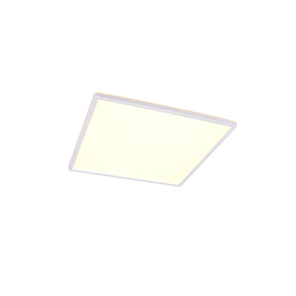 Quadratische Deckenlampe Emra Weiß 42 cm