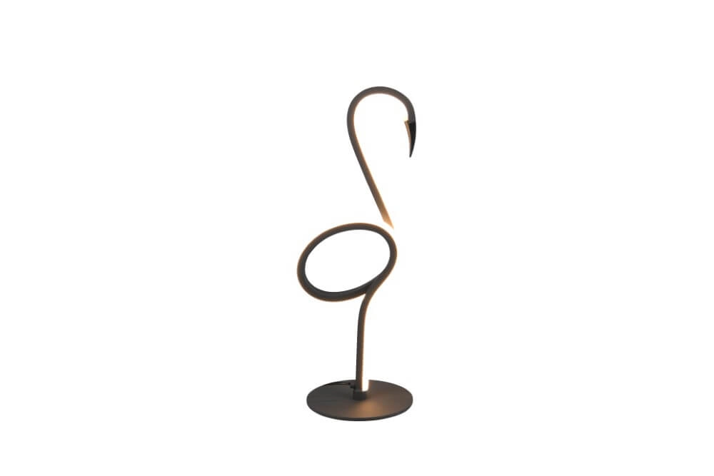 Schwarze Flamingo-LED-Tischlampe Ingo Trio 4017807613698