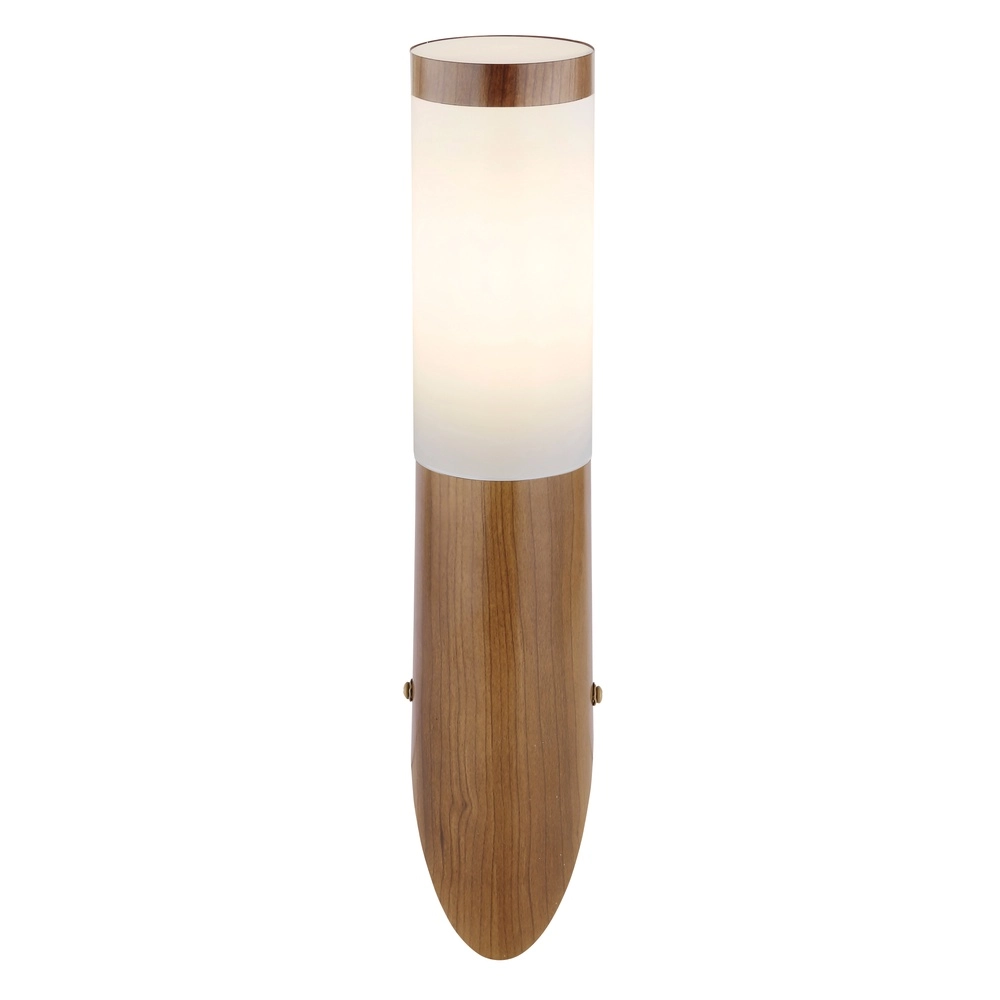 Außenlampe Boston Holz mit Weiß Globo 9007371420131