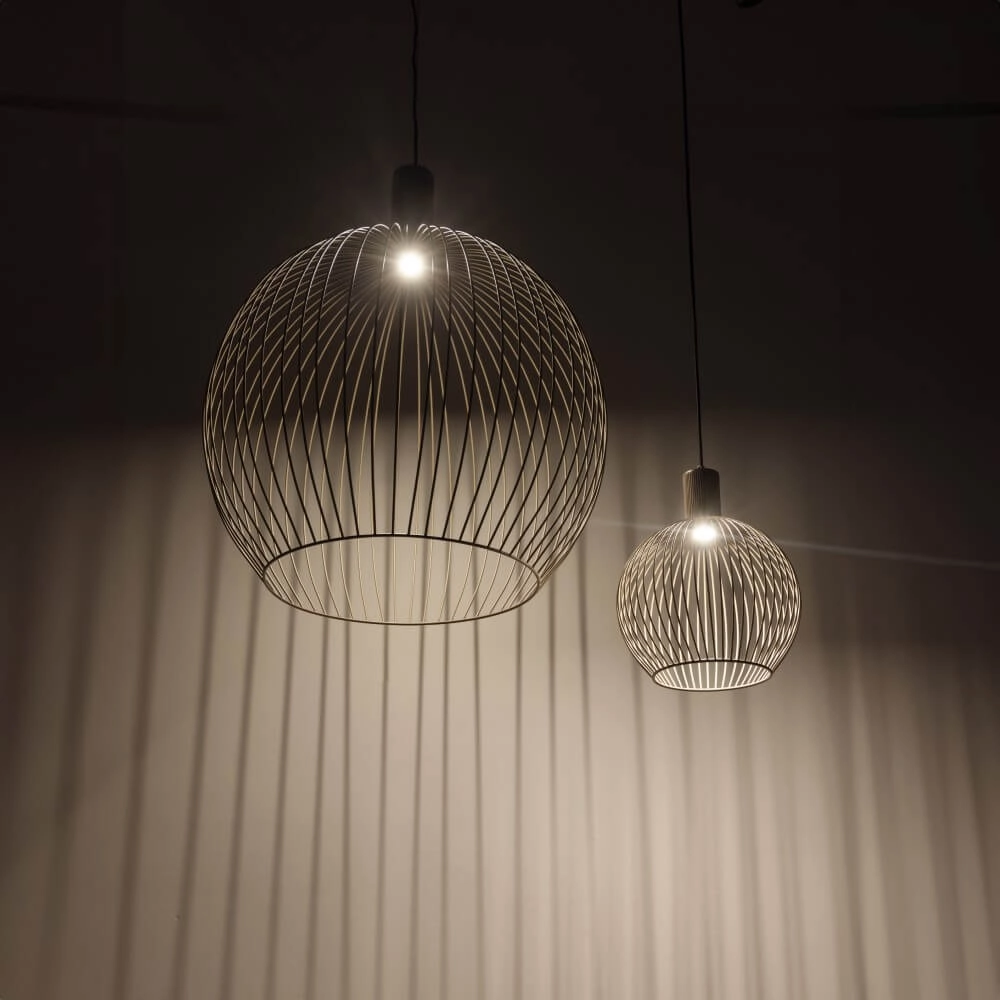 Sandfarbene Hängelampe Wire Sand Ø 40cm ETH 8720195307112