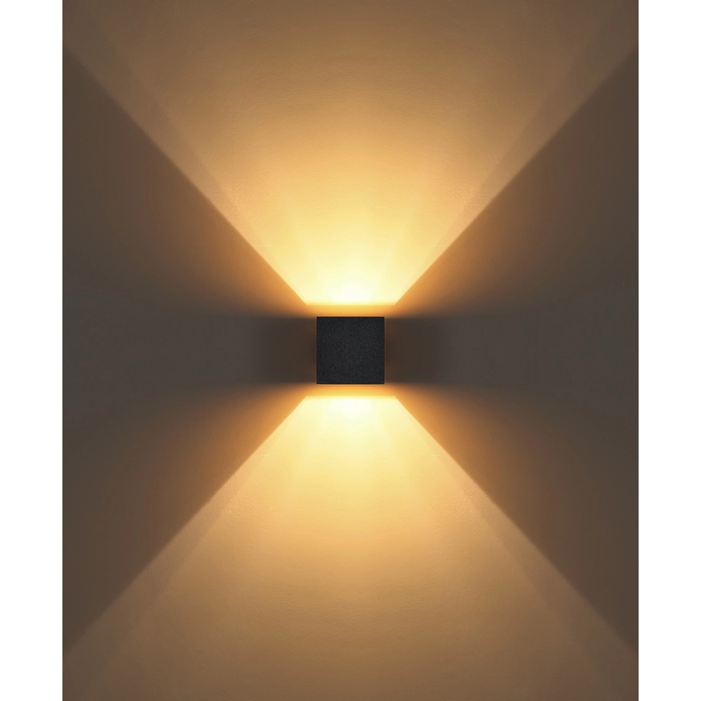Moderne Wandlampe Ferguson Quadratgrau Globo 9007371592913