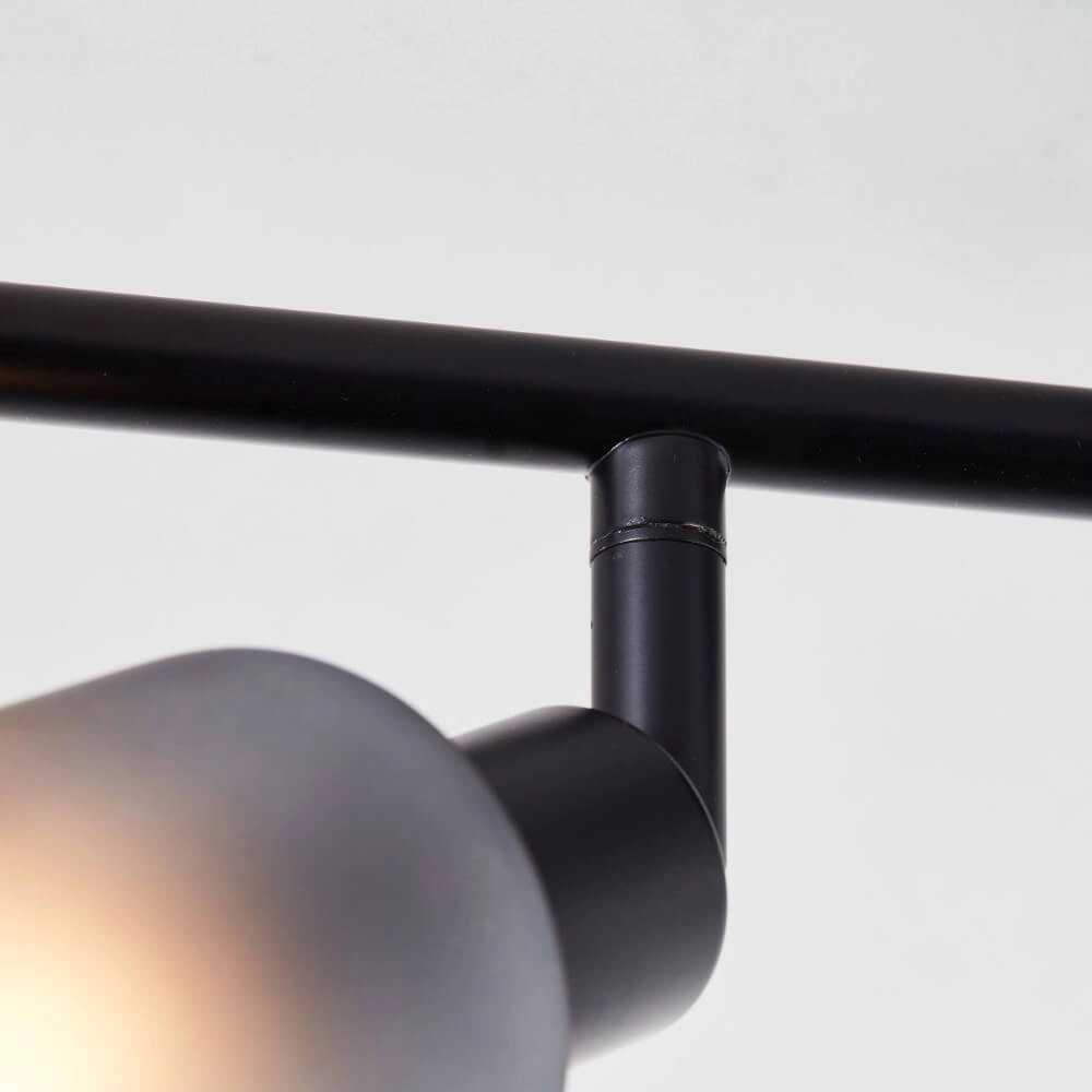 Schwarze Deckenlampe Loralie 4-Licht Brilliant 4004353413254