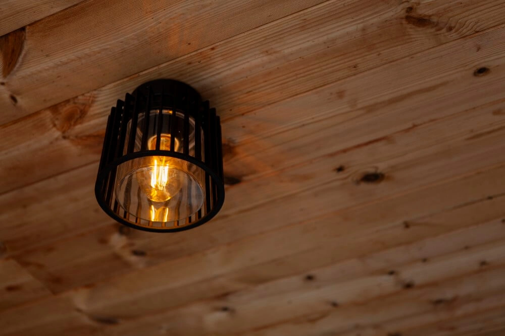 Black ceiling lamp Shyne black Lutec 6939412015569