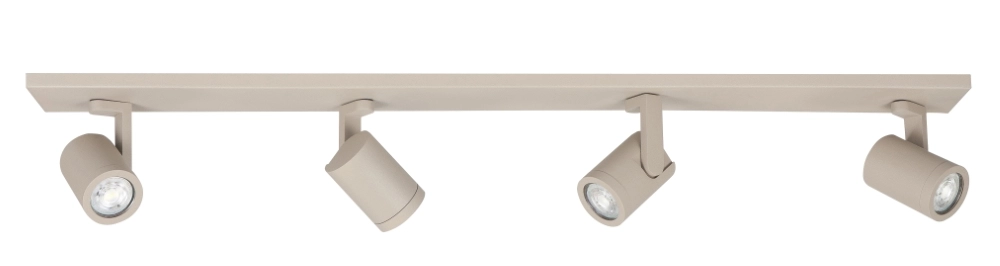 4-Lampen-Flächen-Spot Halo Sand – GU10