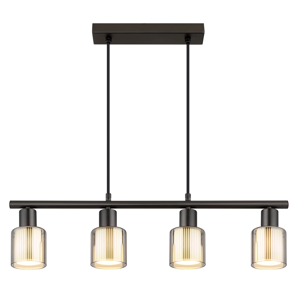 Design-Pendellampe Villegas 4-Leicht-Schießmetall Globo 9007371572953