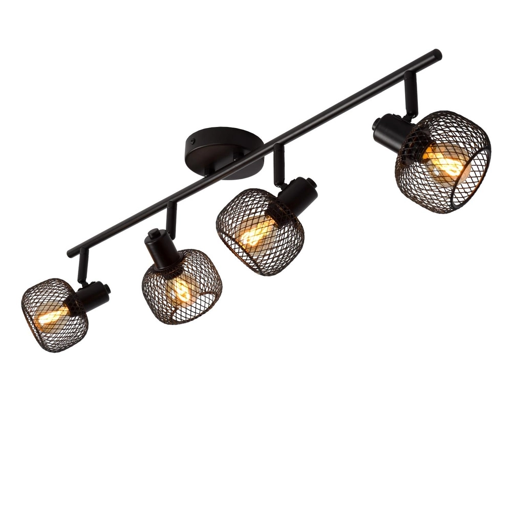 Deckenlicht Maren 4-Licht Schwarz Lucide 5411212771117