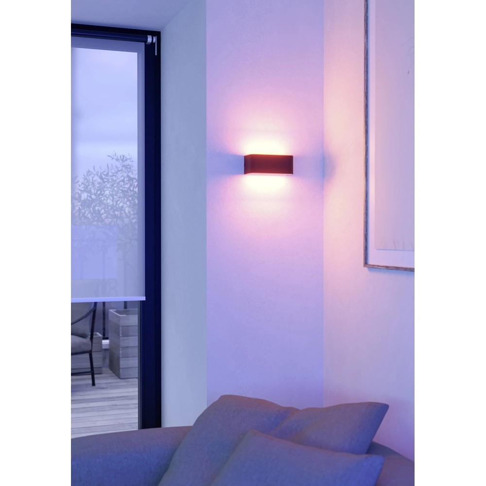 Intelligente Wandlampe Sania-Z Schwarz - LED - 20 cm Eglo 9008606361670