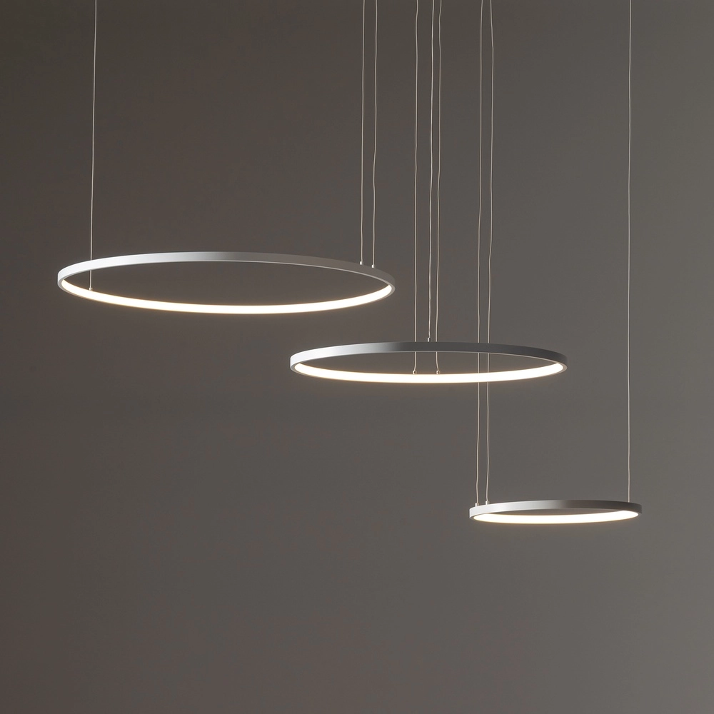 Design-Pendellampe Circolo Led 3 weiße Ringe Lyora 5903139116497