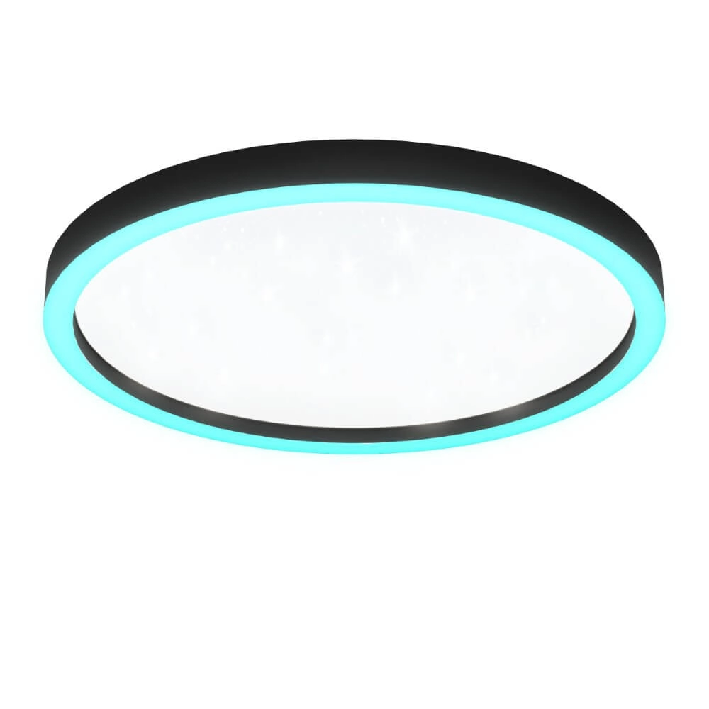 Deckenlampe Zigbee Montemorelos-Z Ø 57cm schwarz Eglo 9008606243846