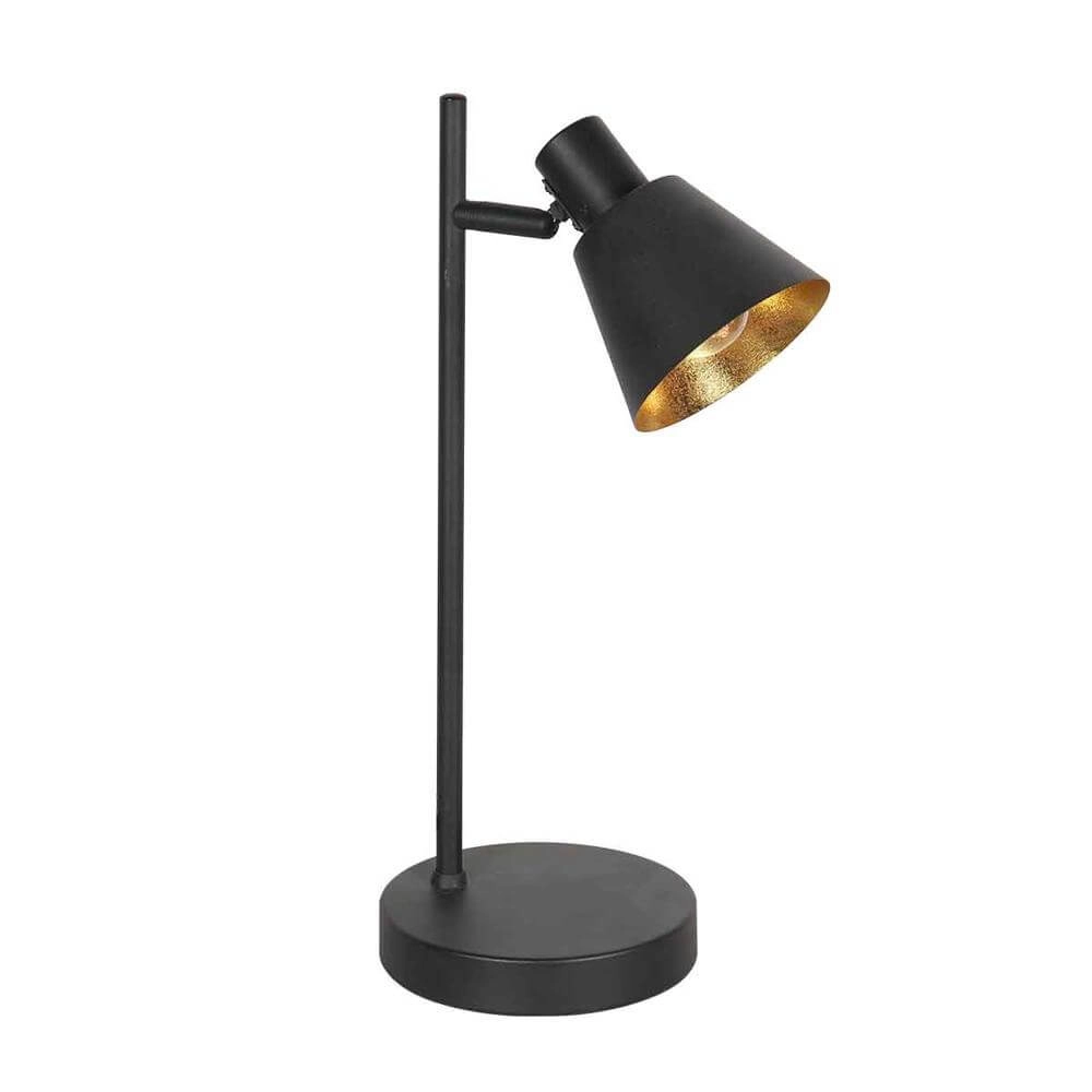 Tischlampe Oeroe schwarz mit gold