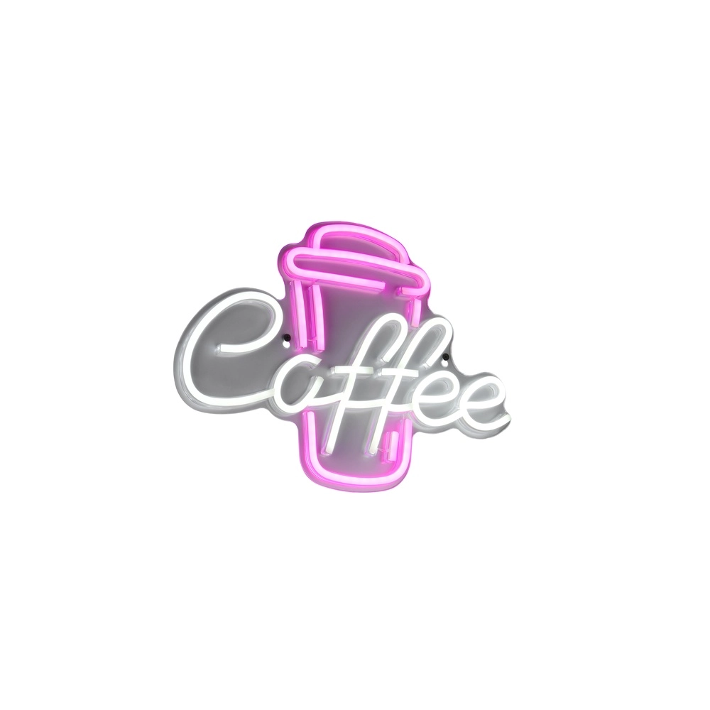 Neon-Wandleuchte Coffee rosa Trio 4017807657500