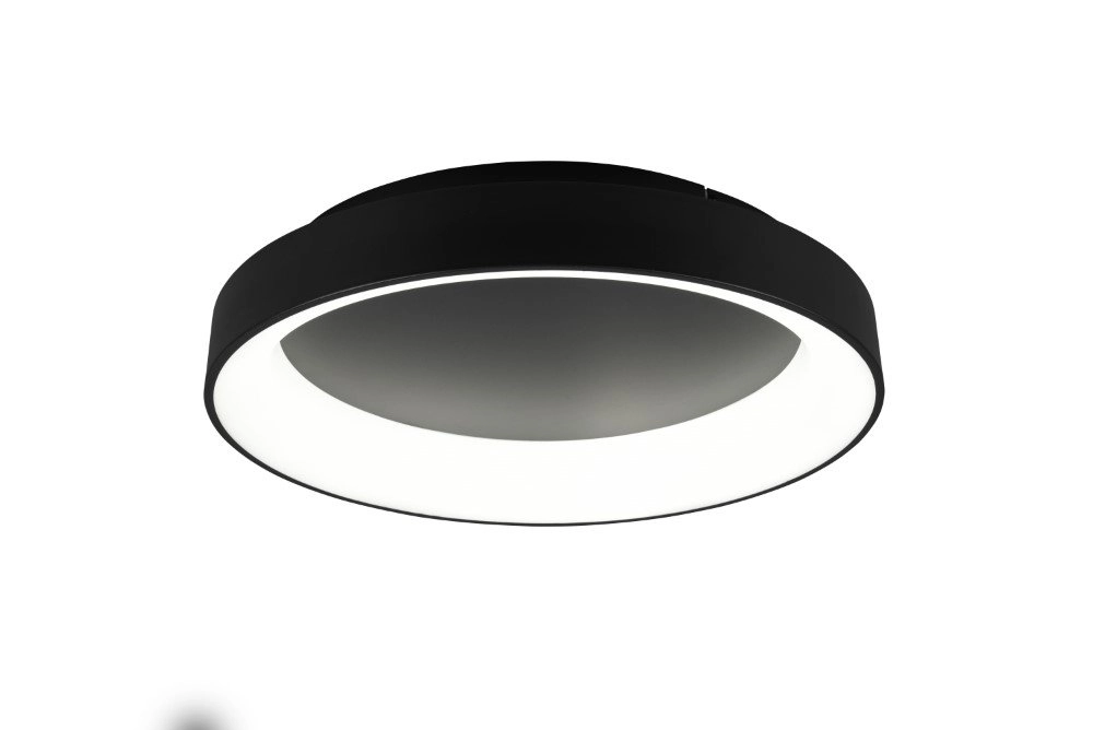 LED-Deckenlampe Girona 48W - 2700-6000K - 60 cm schwarz Trio 4017807489866