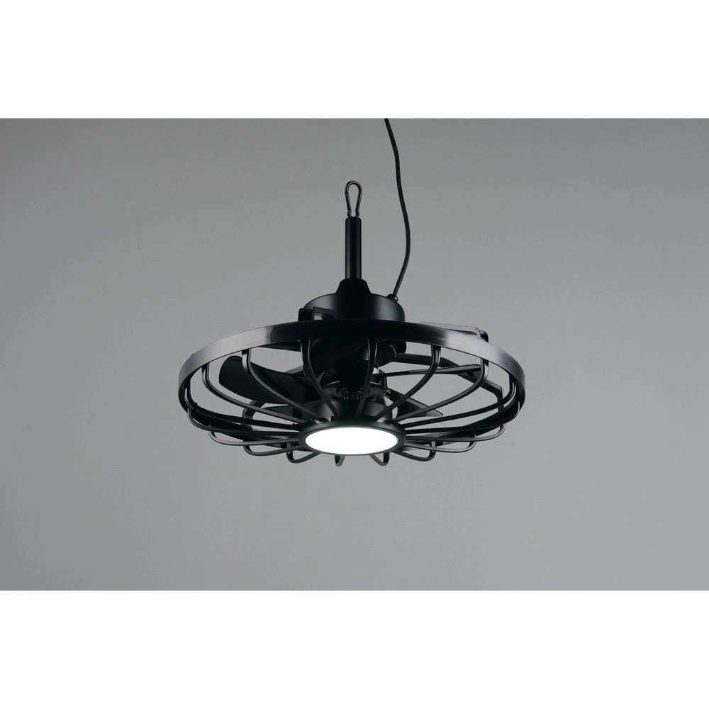 Schwarzer Fächer Oslo Ø 51cm Trio 4017807689136