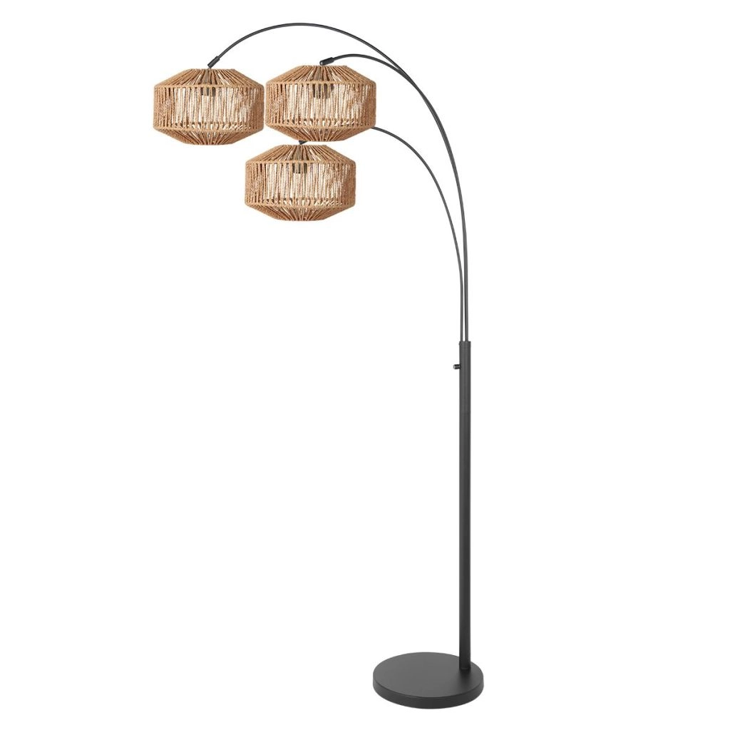 Stehlampe Sparkled Light mit Rattanhauben Steinhauer 8712746182903