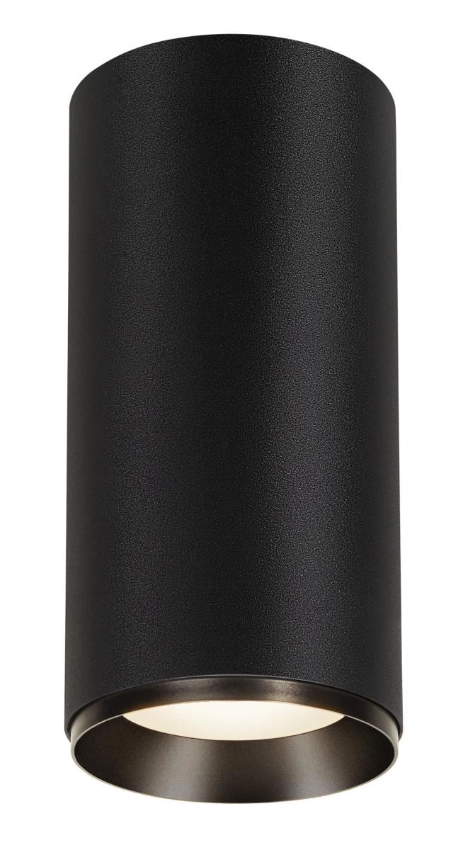 Aufbauspot Numinos XL Zylinder schwarz 4000K - 60gr SLV 4024163260930