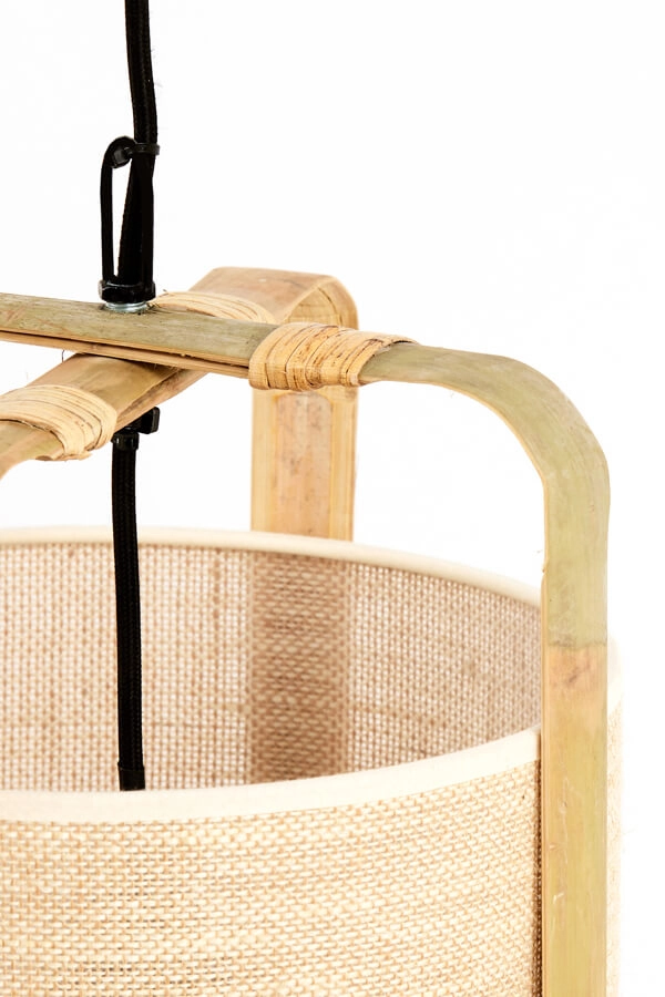 Cremefarbene Pendelleuchte Sendai Ø 42cm Light & Living 8717807693466