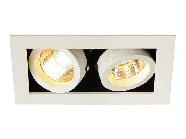 Einbaustrahler Kadux 2 GU10 9cm weiß SLV 4024163151498