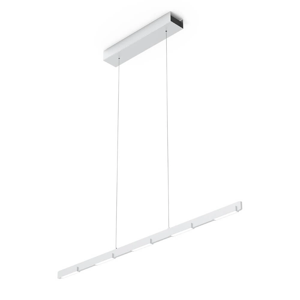LED-Büro-Hängelampe Bloc Edelstahl